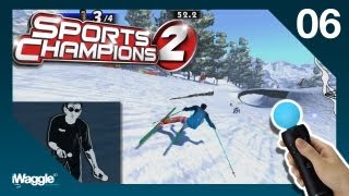 Sports Champions 2 PS Move Walkthrough  Part 66 Skiing  Gold Difficulty [upl. by Lehcnom564]