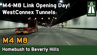 M4M8 Link Opening Day Driving the complete WestConnex tunnels in both directions 4K [upl. by Con]