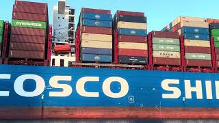 FRIDAY 30th COSCO SHIPPING heading into Savannah port [upl. by Terrill]