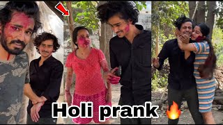 holi prank on family  Ginni pandey pranks [upl. by Levesque54]