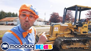 Blippi con el Buldócer y la Excavadora  BlippiEspanol  Moonbug Kids en Español [upl. by Alletse]