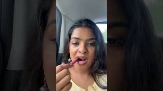 Applying Lipstick in a moving car challenge 💄😅 makeupchallenge lipstick shortsindia [upl. by Prue]