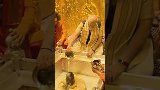 PM Modi performs Pooja at Kashi Vishwanath temple at Varanasi  shorts [upl. by Araiet]