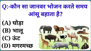 GK Question  GK In Hindi  GK Question and Answer  GK Quiz  Genaral knowledge  YT SIRAAAJ [upl. by Yenahc]