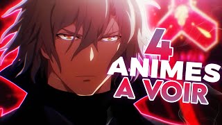 4 ANIMES VRAIMENT COOL A VOIR MAINTENANT  incroyable [upl. by Nnyliak]