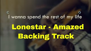 Lonestar  Amazed Backing Track in G [upl. by Essile]