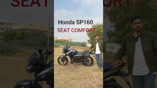 Honda SP160 Seat Comfort amp Riding Stance youtubeshorts automobile shorts [upl. by Dalohcin780]