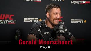 Gerald Meerschaert full UFC Vegas 88 postfight interview [upl. by Alien866]