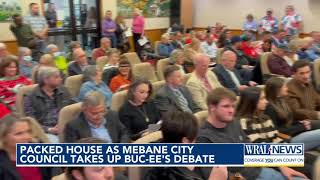 Packed house as Mebane City Council takes up Bucees debate [upl. by Francesca]