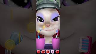 my talking Angela funny mobileapp shortsvideo mytalkingangela subscribe plzsubscribemychann [upl. by Phylys]