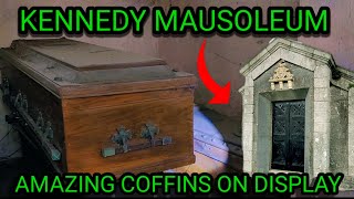 AMAZING COFFINS ON DISPLAY  KENNEDY MAUSOLEUM [upl. by Assela803]