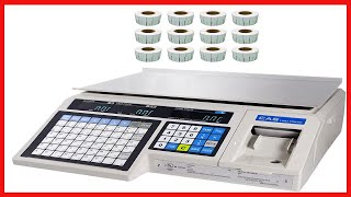 CAS LP1000N Label Printing Scale Legal for Trade  30 x 001 lb with a FREE 1 case CAS LST8010 UPC [upl. by Yrral783]