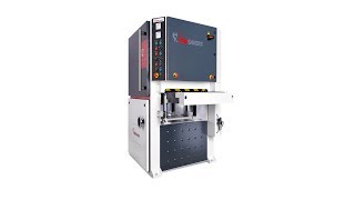 Timesavers 12 series 600 deburring and finishing machine [upl. by Nennahs]