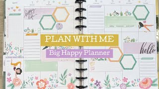 PLAN WITH ME  BIG HAPPY PLANNER  Apr 172024 [upl. by Ahtamat]