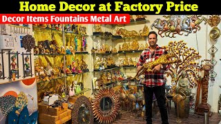 Cheapest Home Decor amp Interior Items Market  Sadar Bazar Home Decor Market Fountains Metal Art [upl. by Bonine822]