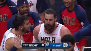 Jonas Valanciunas gonna be drug tested after this game vs Clippers 😨 [upl. by Hokanson]