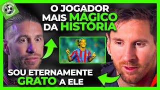 MESSI E SERGIO RAMOS ENCHEM RONALDINHO GAUÌCHO DE ELOGIOS  ENTREVISTA LEGENDADO [upl. by Kinny879]