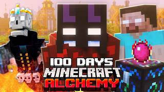 I Survived 100 Days in Minecraft Alchemy [upl. by Cardinal]