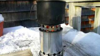 Home made Bushbuddy wood stove [upl. by Kinsler72]