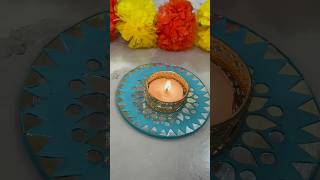 Diwali Tea light holder shorts youtubeshorts Diwali diy diwalidecoration handmade homedecor [upl. by Shanley]