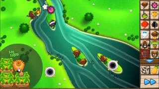 Bloons Tower Defense 5 Gameplay  Lets Flash 23 EASY GLP [upl. by Lad]