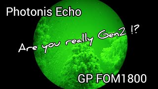 Photonis Echo Green Phosphor FOM1800 PVS15 Test [upl. by Leitnahs]