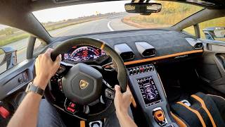 The Lamborghini Huracan STO is my new Favorite Supercar  POV Sunrise Drive [upl. by Esinahs180]