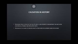 Causation in History [upl. by Nosyt]