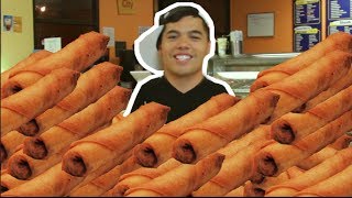 200 EGG ROLLS IN 10 MIN CHALLENGE [upl. by Alyak]