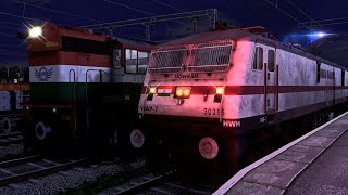 KUTCH EXPRESS PART 2  Dangerous WAP7 Journey NIGHT TIME  TS2024 [upl. by Ahilam462]