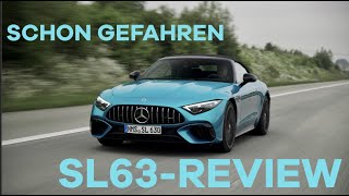 MercedesAMG SL 63 Erste Ausfahrt im neuen Roadster 2022  Review Fahrbericht [upl. by Eliak150]