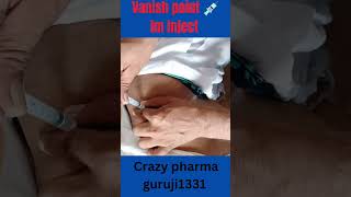 intramuscular injection for vanish point 💉viral neet2024 doctor shorts [upl. by Notled348]