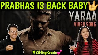 Yaraa Song Reaction  Hindi Song of Salaar  Prabhas  Prashanth Neel [upl. by Hsot]