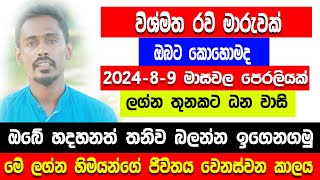 ලග්න රැසකට ධන වාසනා  ප්‍රබල රවි මාරුවක් l Lagna palapala todayl lagna palapala 2024 lGagana prathap [upl. by Gerdy]