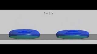 Microdrop Impact on a Chemically Patterned Surface using the Interface Formation Model [upl. by Guadalupe]