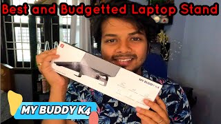 Review and Unboxing of Portronics My Buddy K4  Best Laptop Stand  Portronics Laptop Stand My Buddy [upl. by Kcim88]