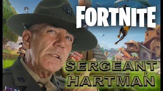 Gunnery Sergeant Hartman Plays FORTNITE BATTLE ROYALE Soundboard Gaming Pranks [upl. by Michell876]