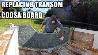 Mako Boats  171cc Restoration Project  Replacing Transom With Coosa [upl. by Reidid920]