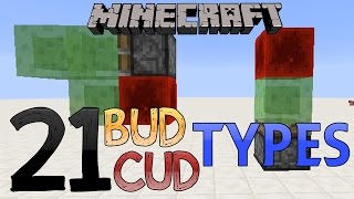 Minecraft  21 Block amp Comparator Update Detectors  BUD amp CUD [upl. by Niela515]