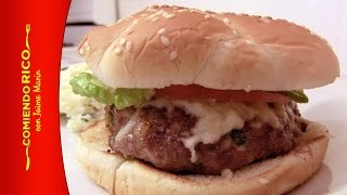 Hamburguesa en Salsa de Chile Chipotle [upl. by Yobybab148]