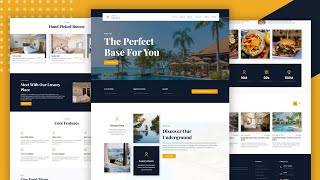 Build A Hotel Booking Website Using HTML CSS And JavaScript [upl. by Zetrac]