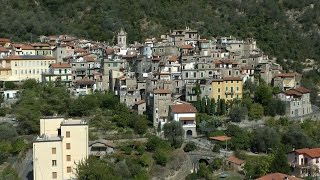 Italy  Region of Liguria  mountain village Airole in the Province of Imperia [upl. by Niassuh771]