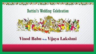 Live streaming Of Battinis Wedding  Vinod Babu 💕 Vijayalakshmi [upl. by Meredi963]