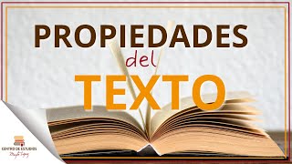 El TEXTO y sus propiedades► Adecuación Coherencia y Cohesión [upl. by Hitoshi]