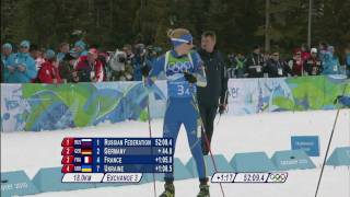 Biathlon Women 4x6KM Relay Complete Event  Vancouver 2010 [upl. by Ecyob]