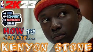 NEW NBA 2K23 Kenyon Stone Coach Carter face creation Tutorial EVER [upl. by Ahsielat]