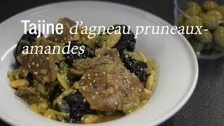 Tajine dagneau pruneauxamandes  Recette Marocaine  CuisineAZ [upl. by Jordon892]