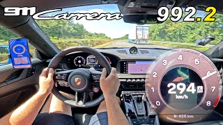 2024 PORSCHE CARRERA 9922 hits the UNLIMITED AUTOBAHN [upl. by Ardra277]