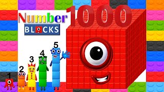 Numberblocks 1 to 1000  Learn to count [upl. by Essilevi]