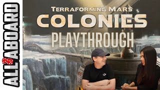 TERRAFORMING MARS with COLONIES  Board Game  2Player Playthrough  Interplanetary Trading [upl. by Aisyle]